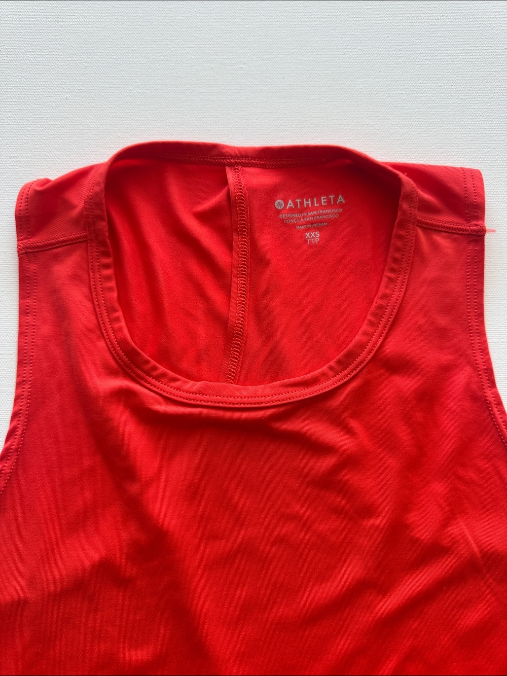 Athleta Red Racerback-Style Performance Tank - Picture 4 of 9